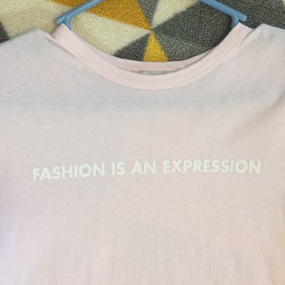 Zara baby pink graphic tee size M - Picture 3 of 4